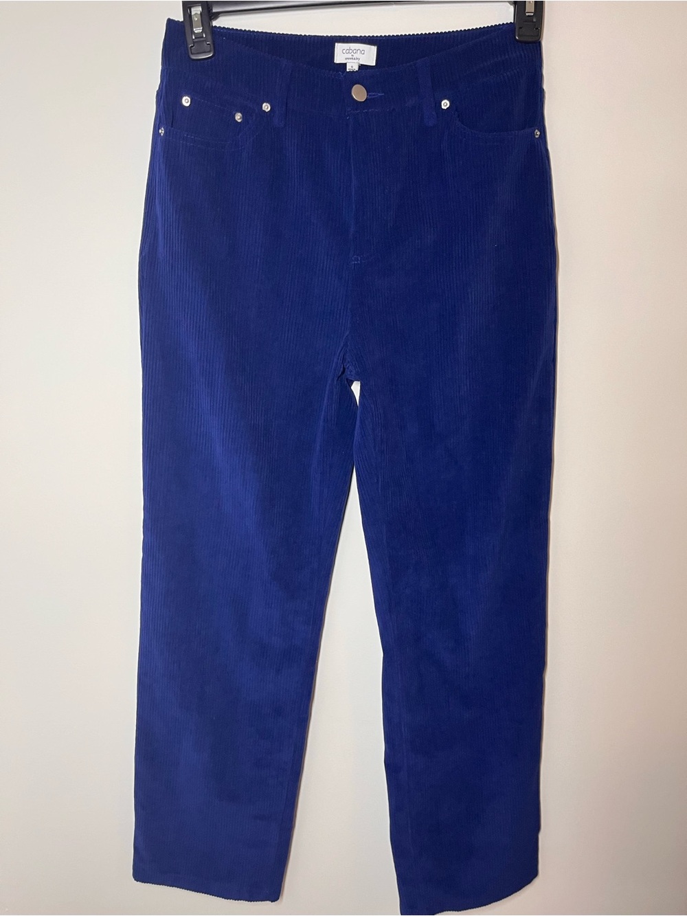 Women's Straight-Leg Corduroy Pants in Royal Blue